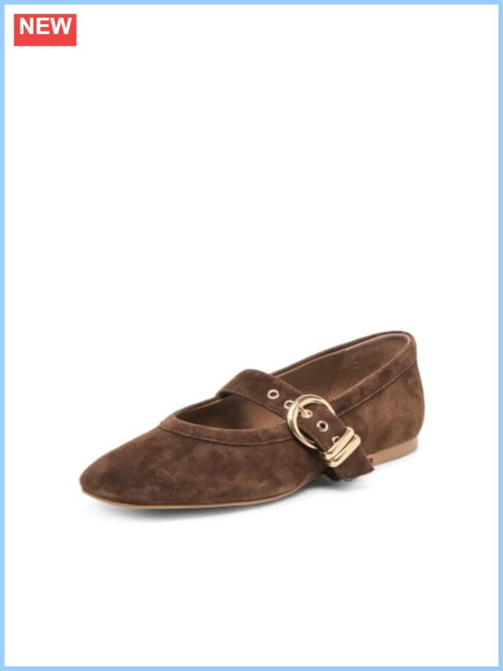 Suede Round Toe Ballet Flats Pull On
